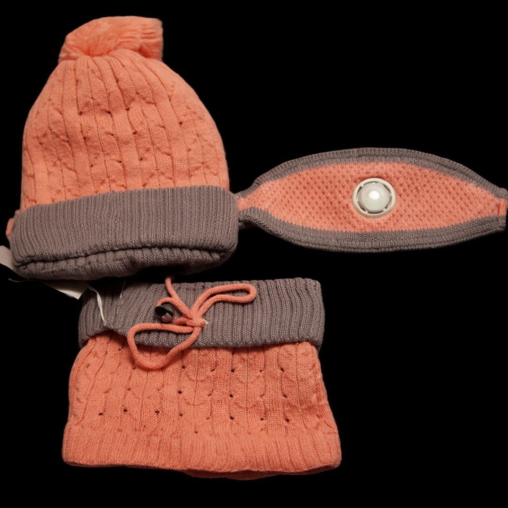 Adult Women's Winter Set – Hat, Neck Warmer & Nose Cover