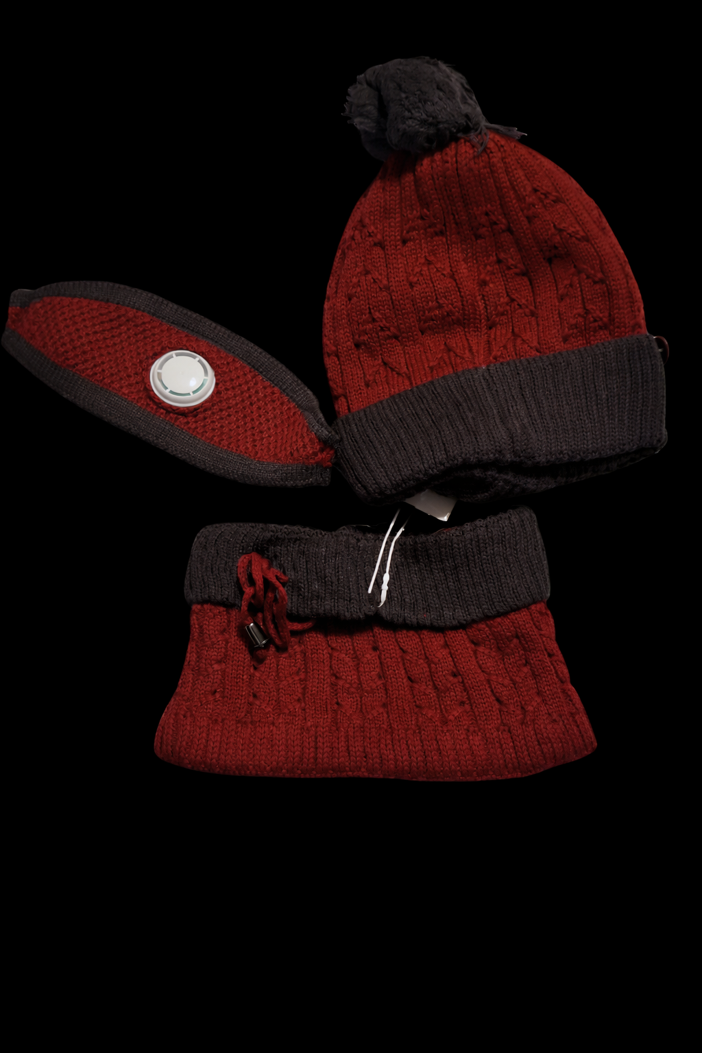 Adult Women's Winter Set – Hat, Neck Warmer & Nose Cover