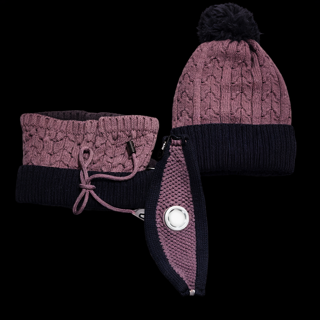 Adult Women's Winter Set – Hat, Neck Warmer & Nose Cover