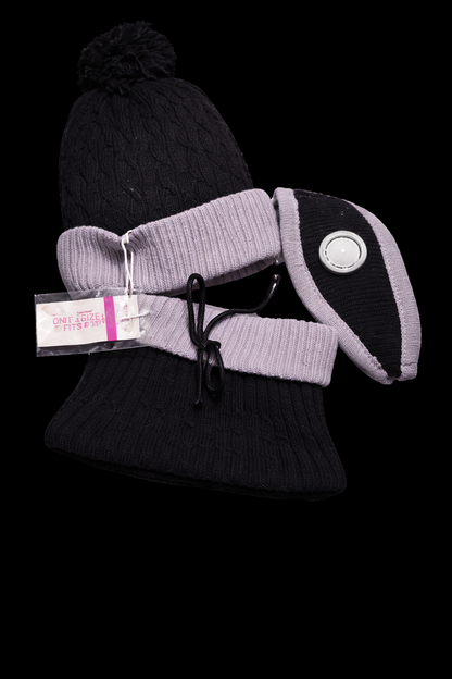 Adult Women's Winter Set – Hat, Neck Warmer & Nose Cover
