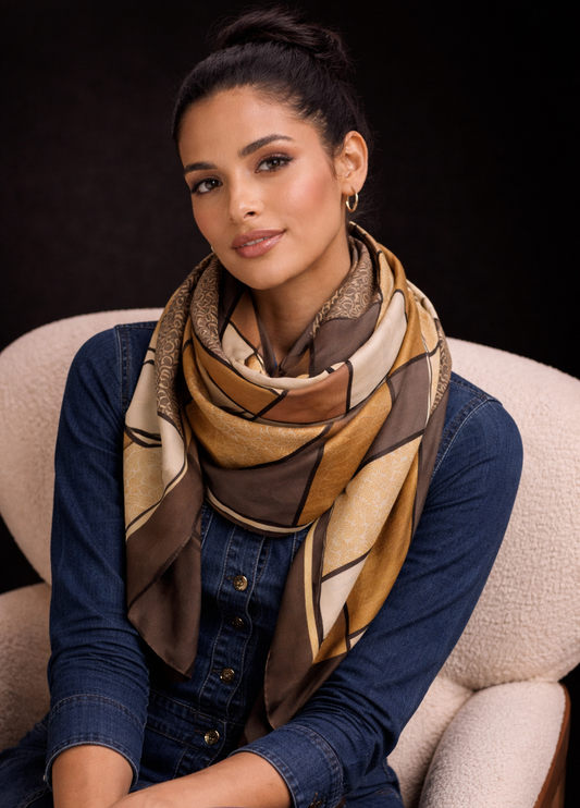 “Golden Axis” Signature Scarf