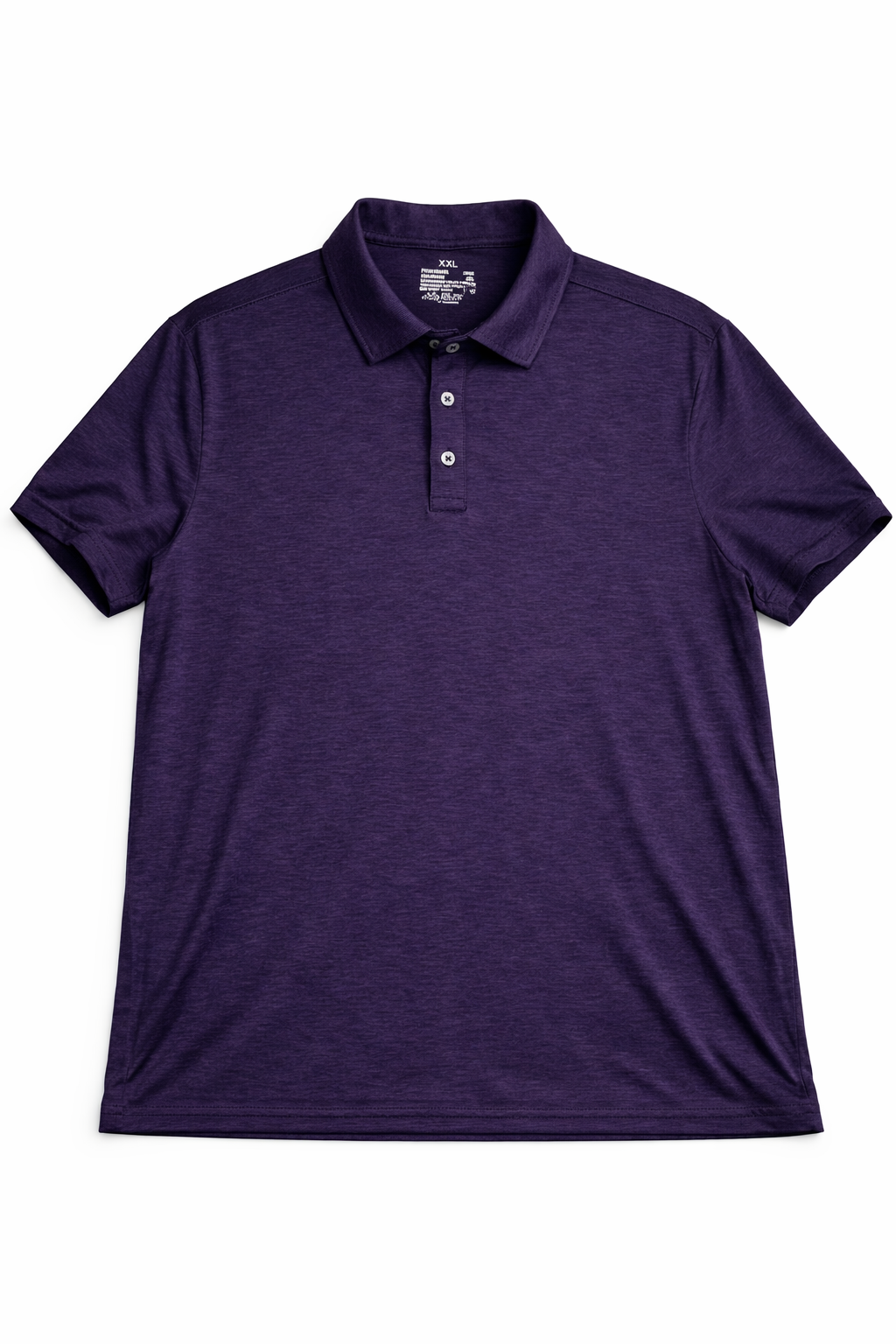 Men’s Grape Purple Stretch Performance Polo Shirt XXXL – Poly Spandex Golf Casual