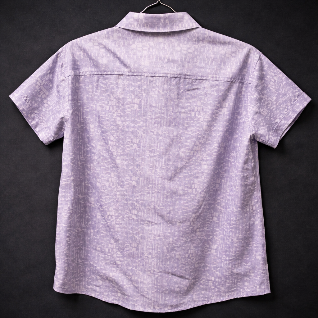 APT. 9 Men’s Lavender Abstract Pattern Button-Up Shirt XXL – 8 Button Front