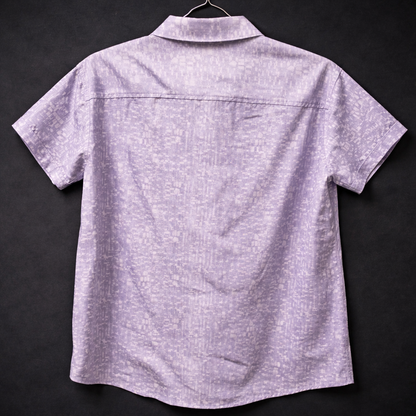 APT. 9 Men’s Lavender Abstract Pattern Button-Up Shirt XXL – 8 Button Front