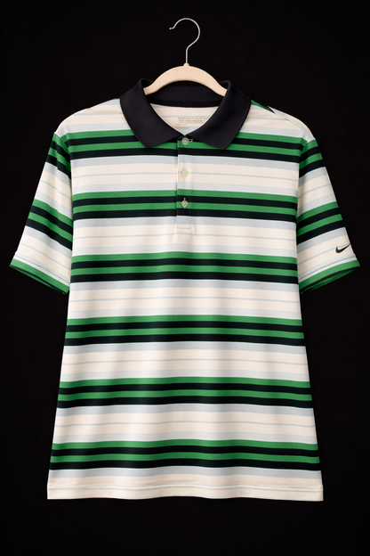 Nike Golf Dri-FIT Striped Performance Polo Shirt