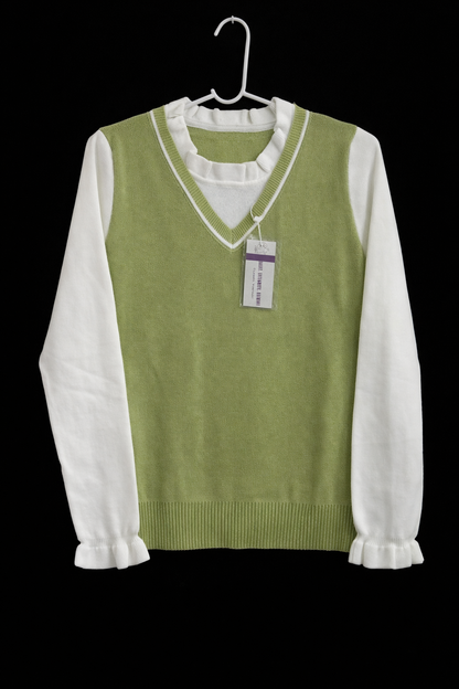 Luxurious Layered Vest Sweater-“Timeless Elegance Layered Vest Series”