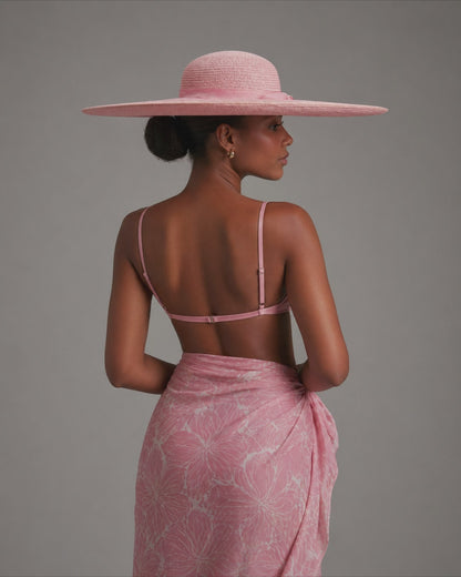 Luxury Wide-Brim Sun Protection Hats – Matching Ribbon Summer Collection | Elegant UV Shield Fashion Hats for Women