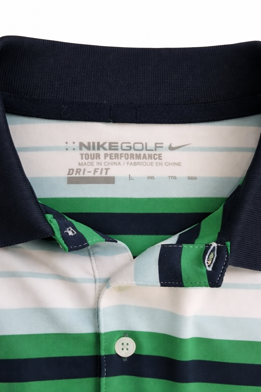 Nike Golf Dri-FIT Striped Performance Polo Shirt