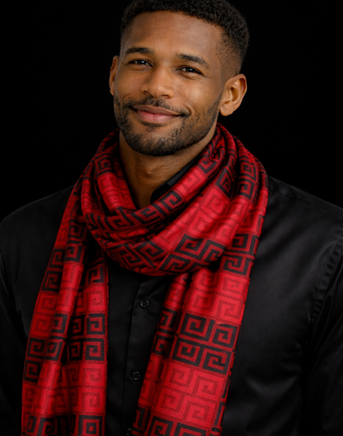 Men's Luxury Moreflag Scarf – Bold Statement Print