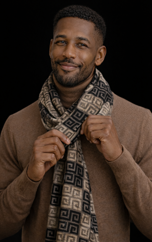 Men's Luxury Moreflag Scarf – Bold Statement Print