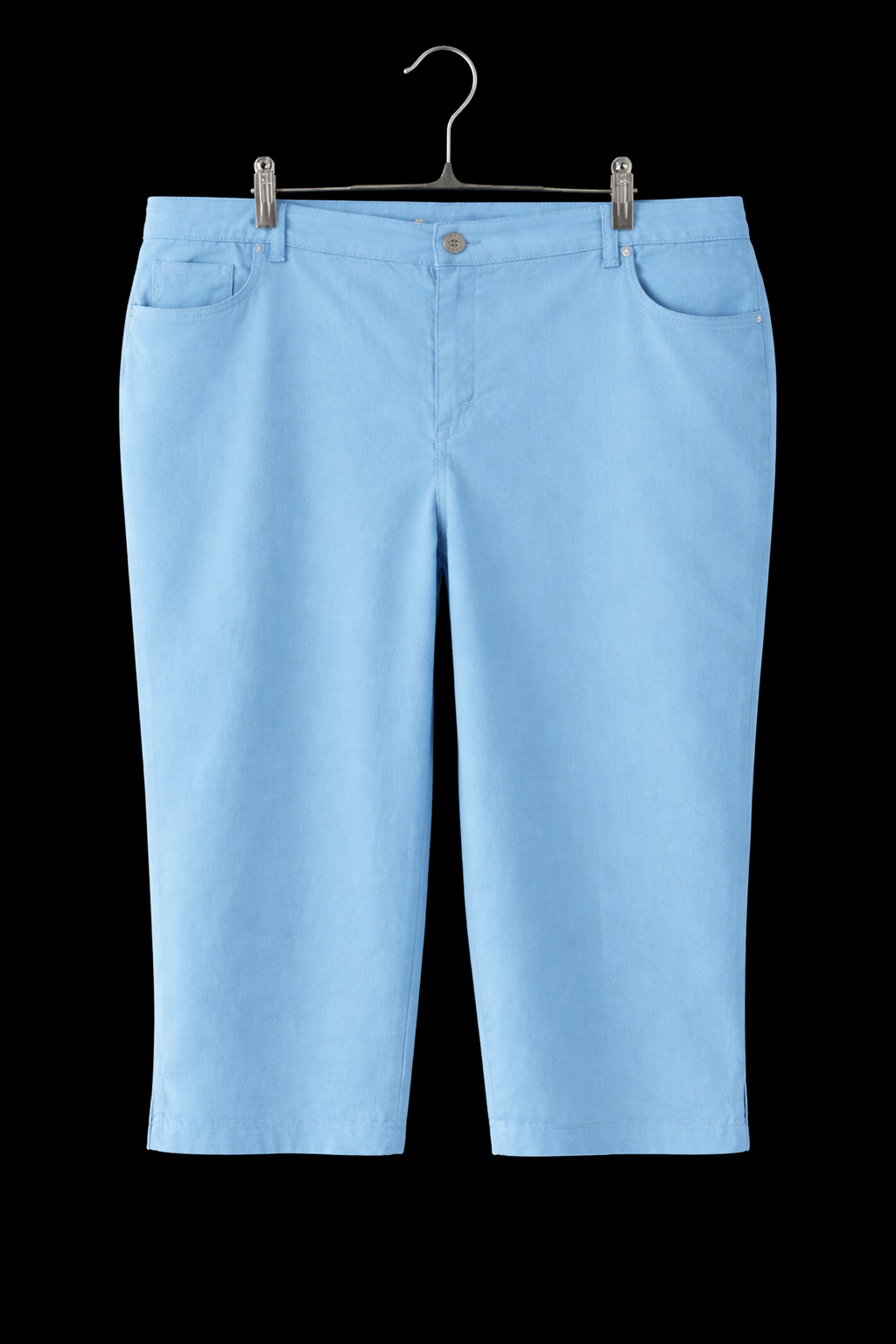 Style & Co. Women’s Blue Capri Pants – Stretch Comfort Slim Fit Casual Chic