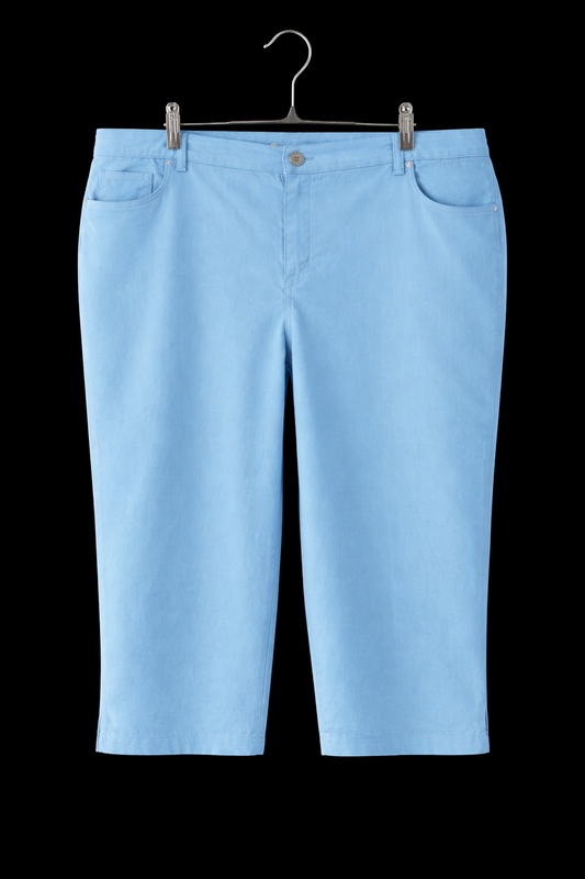 Style & Co. Women’s Blue Capri Pants – Stretch Comfort Slim Fit Casual Chic