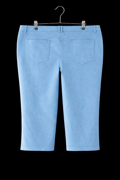 Style & Co. Women’s Blue Capri Pants – Stretch Comfort Slim Fit Casual Chic