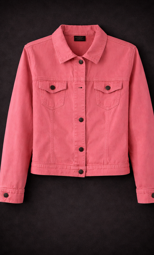 Faded Glory Denim Jacket – 100% Cotton – Pre-Owned