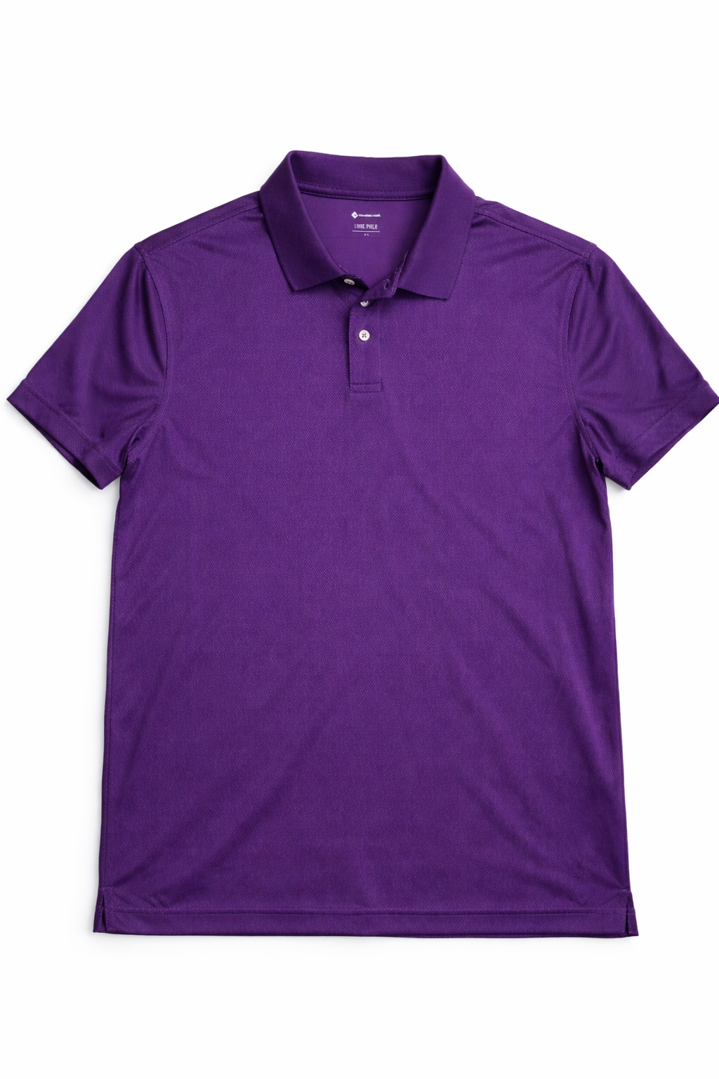 Member’s Mark Luxe Polo Shirt XL – Grape Purple Performance Stretch Golf Polo