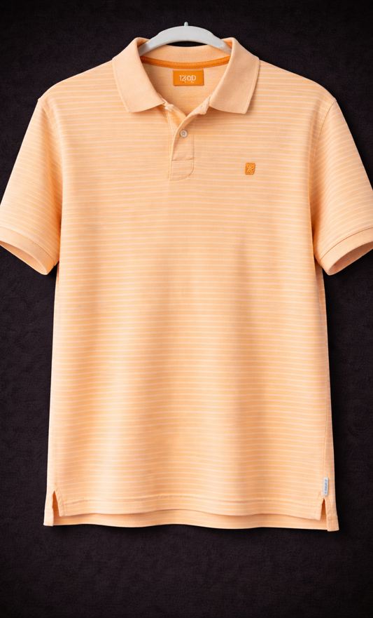 IZOD Men's Orange Polo Shirt – Vibrant Casual Fit – Pre-Owned